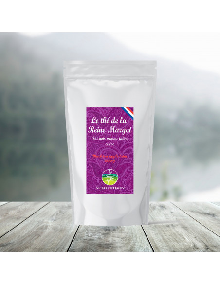 Thé noir aromatisé |  Le thé de la Reine Margot |  SARL VERT CITRON