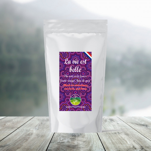 Thé noir aromatisé |  La vie est belle | Vertcitron