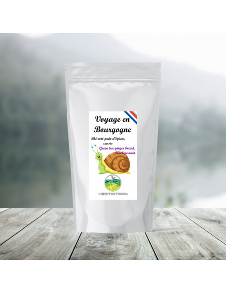 Voyage en Bourgogne – Thé vert parfumé en gros | Vertcitron