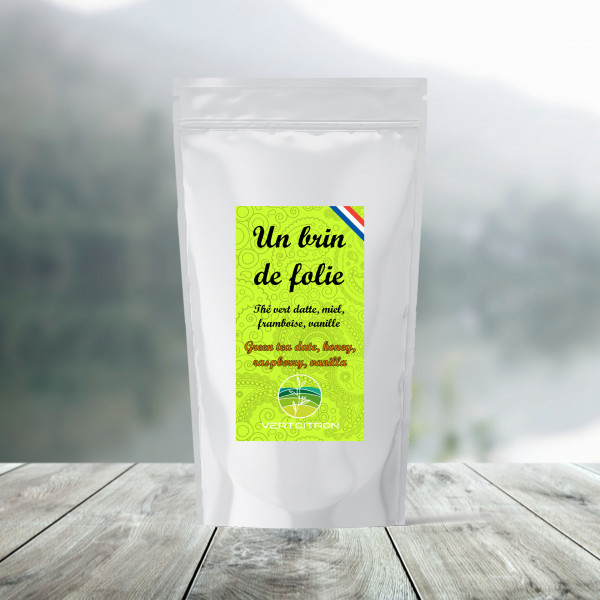 Un Brin de Folie – Thé vert fruité et gourmand  - En gros | Vertcitron