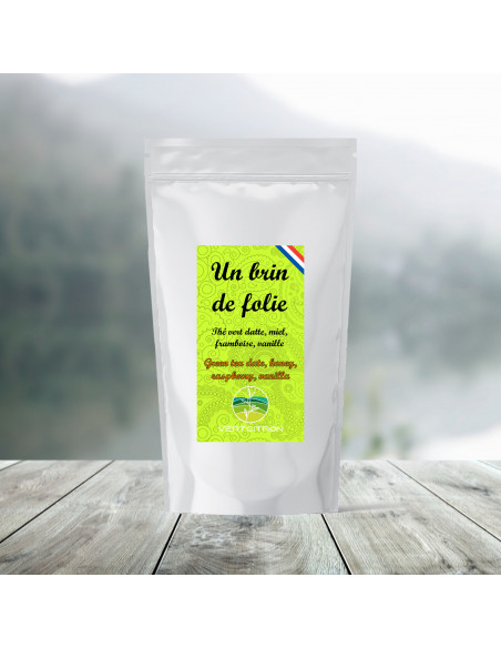 Un Brin de Folie – Thé vert fruité et gourmand  - En gros | Vertcitron