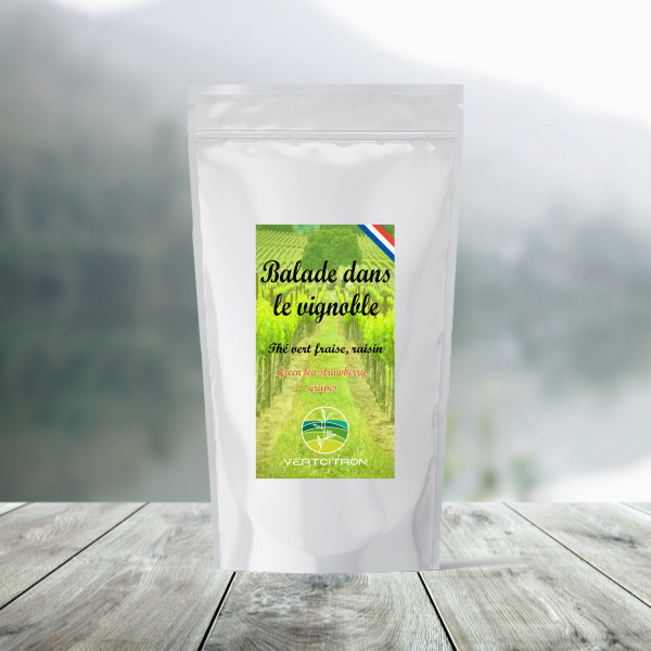 Balade dans le Vignoble – Thé vert parfumé en gros | Vertcitron