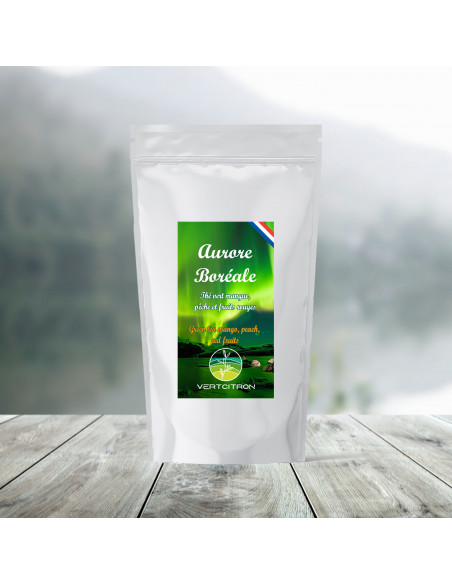 Aurore Boréale – Thé vert pêche mangue fruits rouges - En gros | Vertcitron