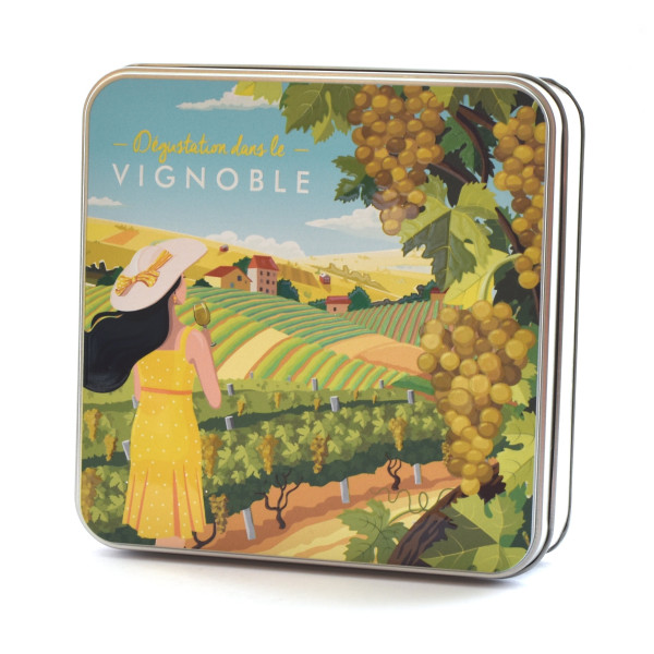 Boîte vignoble blanc pâte de fruit x12