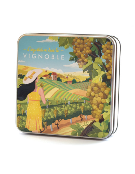 Boîte vignoble blanc pâte de fruit x12