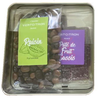 Boîte vignoble blanc pâte de fruit x12 2