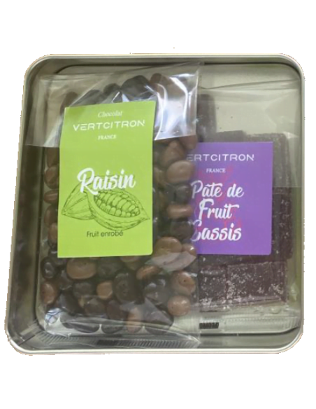 Boîte vignoble blanc pâte de fruit x12