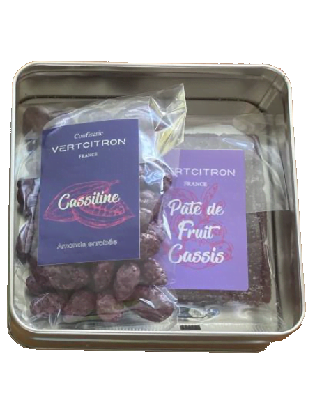 Boîte vignoble rouge pate de fruit x12
